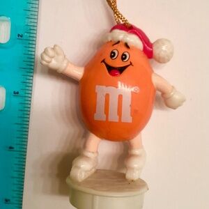 1989…ORANGE M&M Candy Tube Top Ornament!